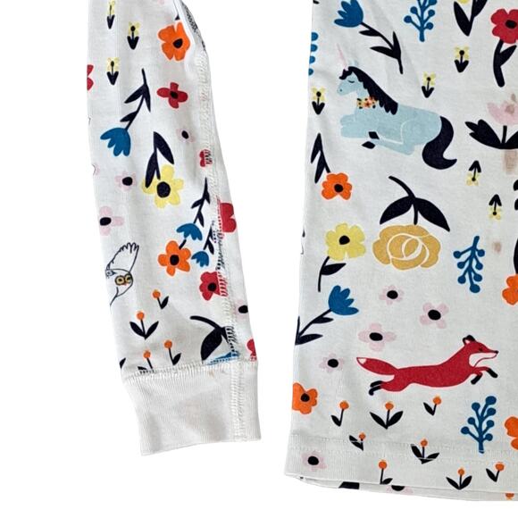 2 For $5 Sale Hanna Andersson  Floral & Animal Print Long John Top Size 10 - Picture 6 of 7